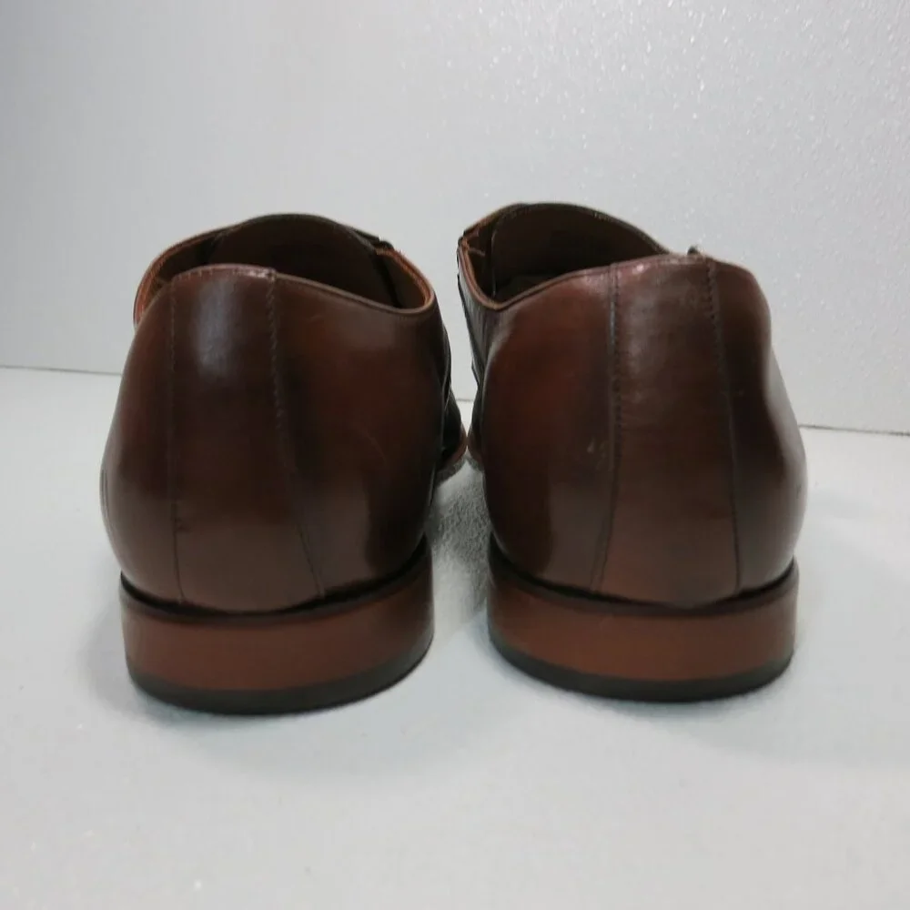 Stacy Adams Monk Strap Leather Dress Oxfords Formal Footwear Men's Shoes 15 M